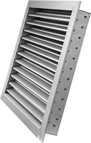 Grille de ventilation aluminium à chevrons - VIB - grilles de ventilation